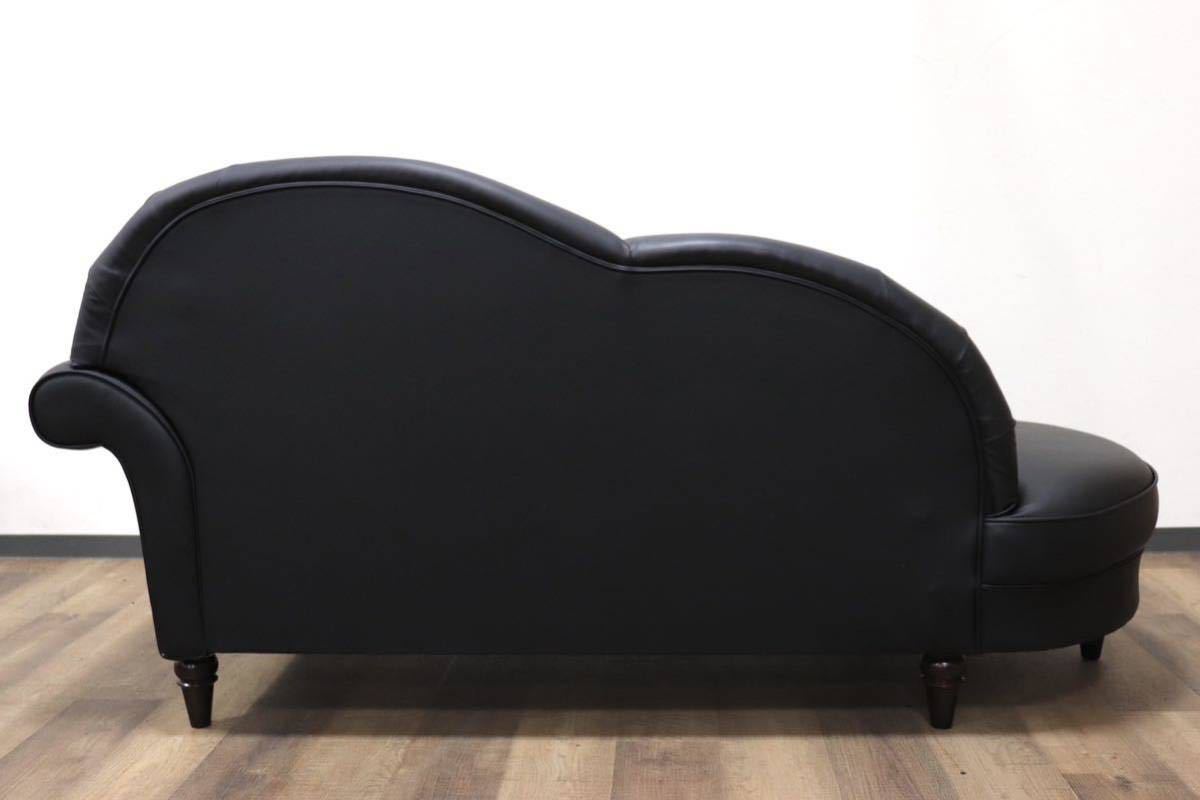 GMGH2700 Japan enzeru dress 2 seater . sofa love sofa lounge sofa reception soft leather black elegant European regular price approximately 20 ten thousand 