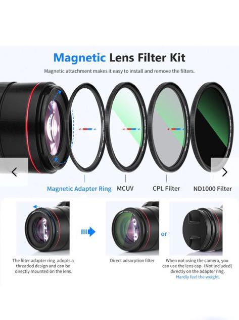 NEEWER 4-in-1 Magnetisches ND Filter Setの画像10