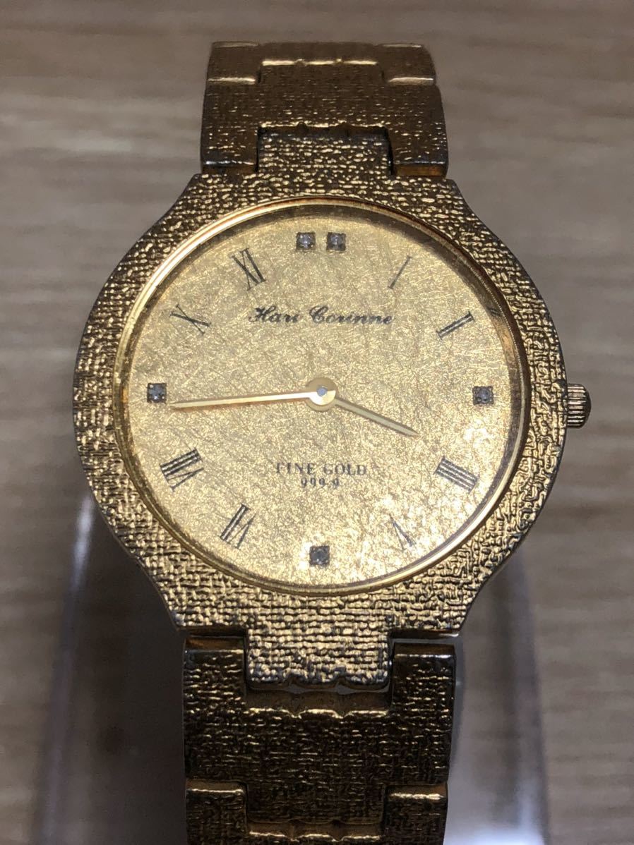 Yahoo!オークション - Hari Corinne FINE GOLD DIAL999.9 石付 Yahoo!オークション - Hari Corinne FINE GOLD DIAL999.9 石付