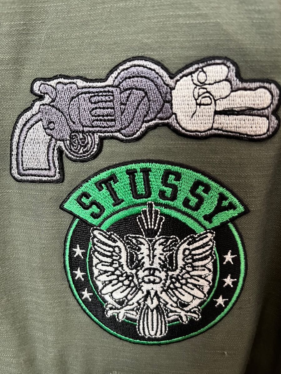 STUSSY ステューシー ワッペン モッズコート カーキ|Yahoo STUSSY ステューシー ワッペン モッズコート カーキ|Yahoo