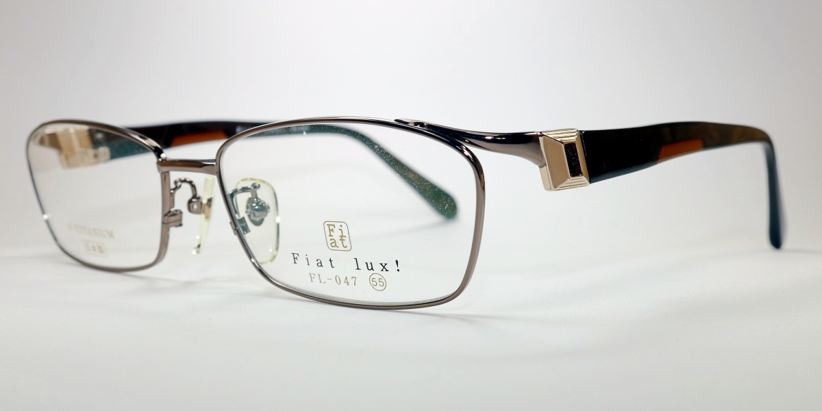 普通のメガネシリーズ ⑮ Fiat Lux!-047 55□16-138 2  さりげなさが貴重! 当店在庫大処分!! 普通郵便で発送の画像2