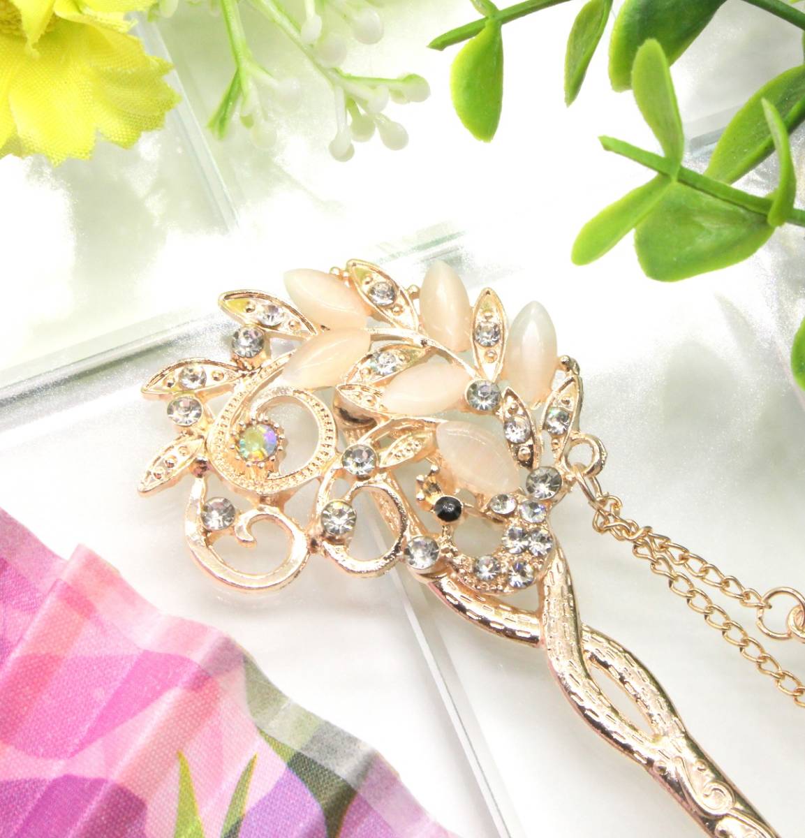  new popular stylish lovely . ornamental hairpin 1 psc . ornament Japanese clothes tomesode long-sleeved kimono metal lot .... Cubic Zirconia beige hair accessory 