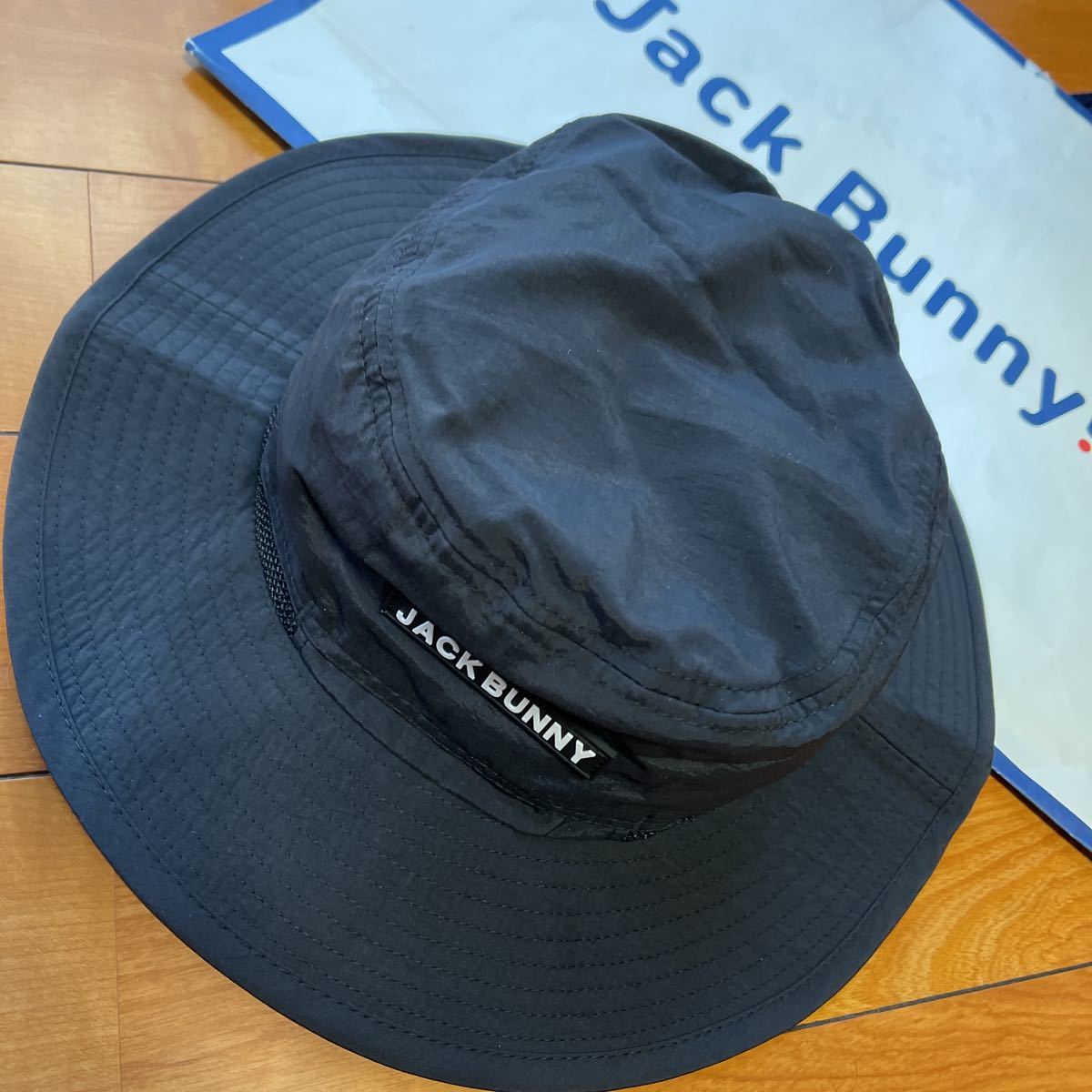  free shipping Jack ba knee by Pearly Gates WIDE bucket hat water-repellent waterproof ... reduction ventilation attaching and detaching ago cord spindle ADJUST unisex( bargain ) new goods 