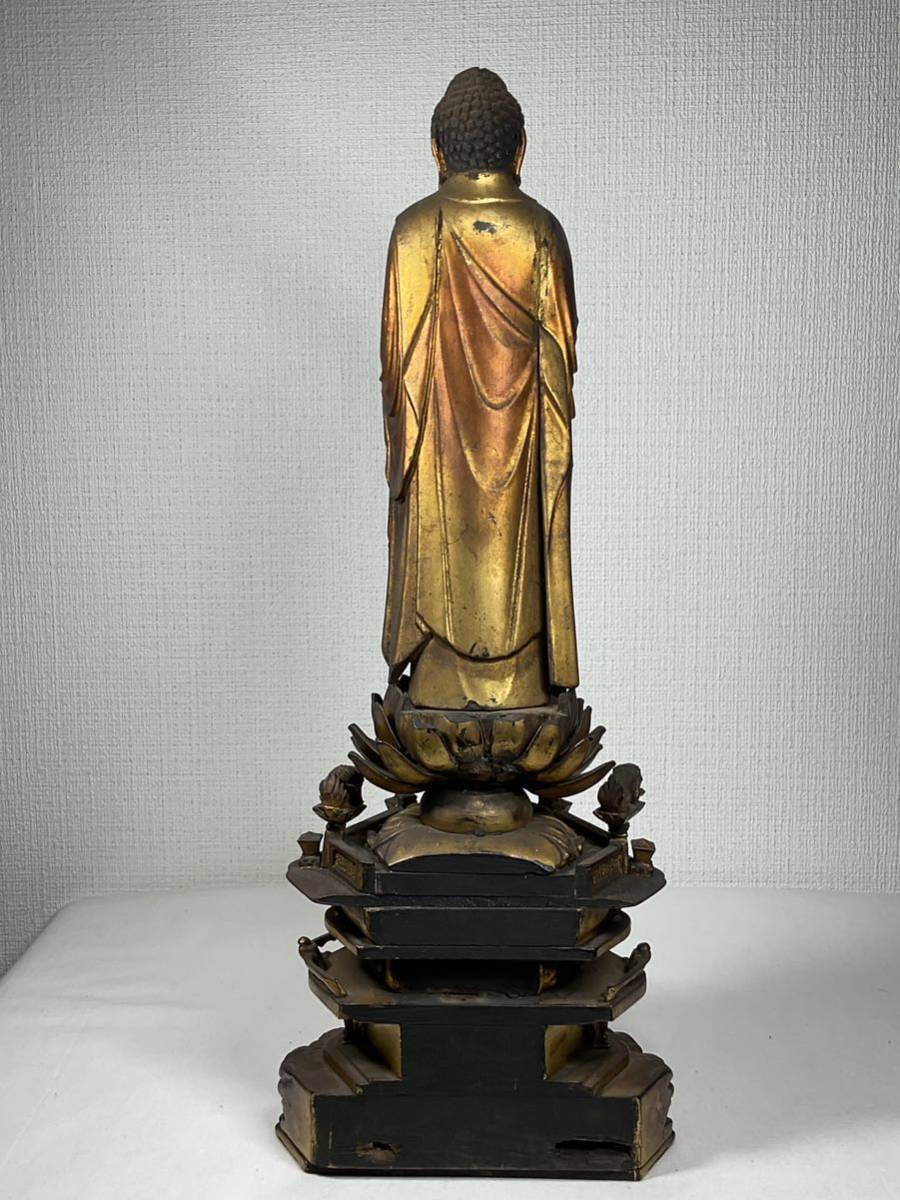 仏教美術 仏像 木彫 ◆阿弥陀如来像 ◆江戸時代_画像8