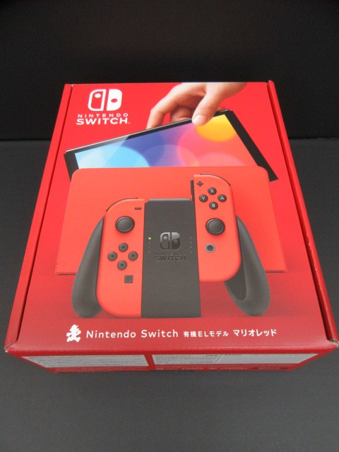 ◎ 1円スタート!! 未使用 Nintendo Switch本体(有機ELモデル) マリオ