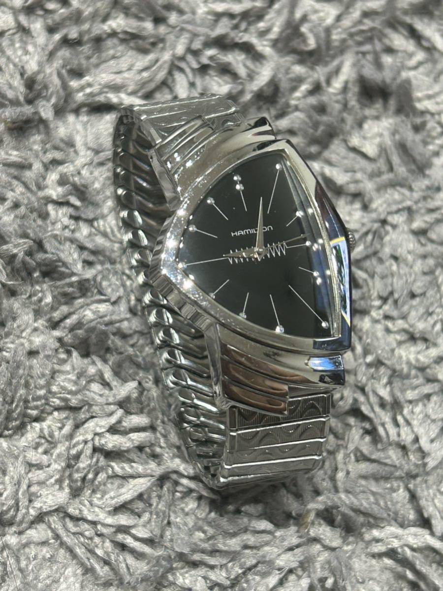 【激安大特価！】  稼働　ハミルトン　ベンチュラ　H244110 　HAMILTON メンズ　腕時計　蛇腹ベルト　maruman ベンチュラ