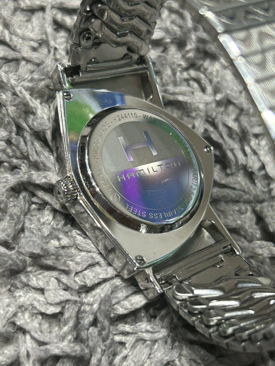 稼働　ハミルトン　ベンチュラ　H244110 メンズ　腕時計　蛇腹ベルト　maruman 　HAMILTON _画像5