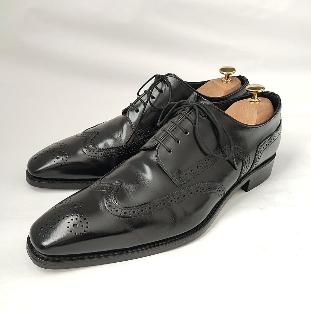 REGAL リーガル ウィングチップ フルブローグ 27 ドレスシューズ ビジネス 革靴 レザー ブラック 黒 j79_画像1