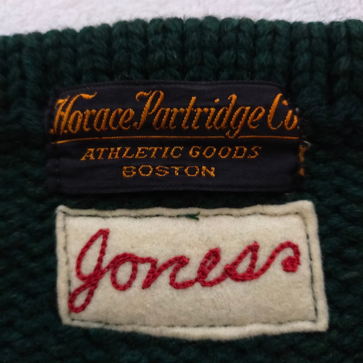 状態◎　超希少　1930S　USA製　ヴィンテージ　Horace partridge Co.　ホーレスパートリッジニット　セーター　Wilson　40S　50S_画像10