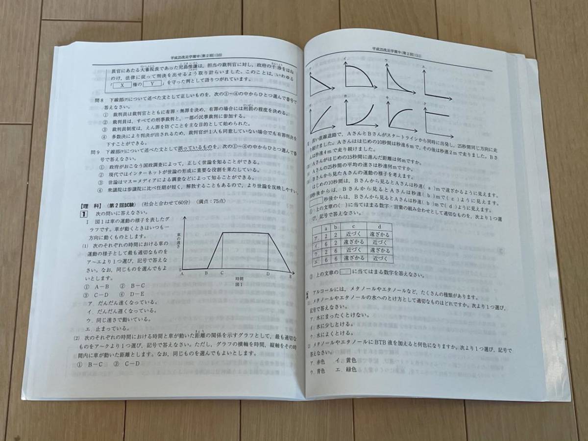 洗足学園中学校スーパー過去問 平成27年度用 別冊解答用紙収録 声の教育社_画像2