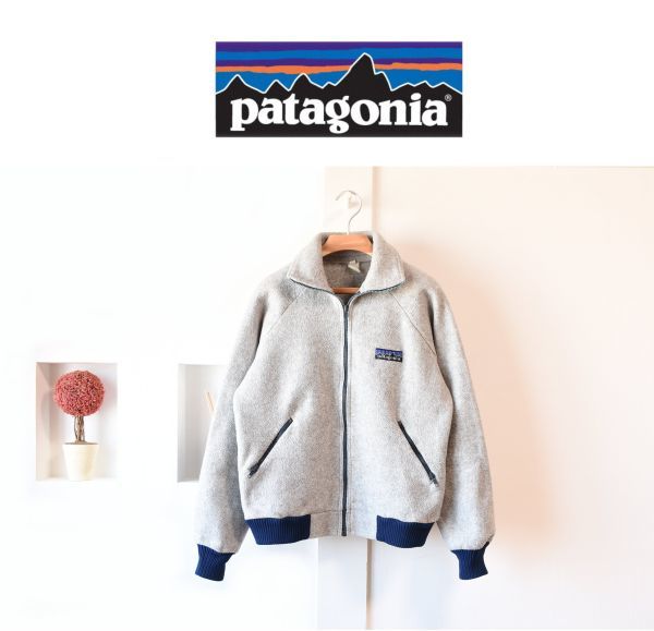 “着画有り” [ Patagonia / パタゴニア ]　80sヴィンテージ・デカタグフリースブルゾン sizeＬ　　 ジャケット　アウター　　　- B1 -