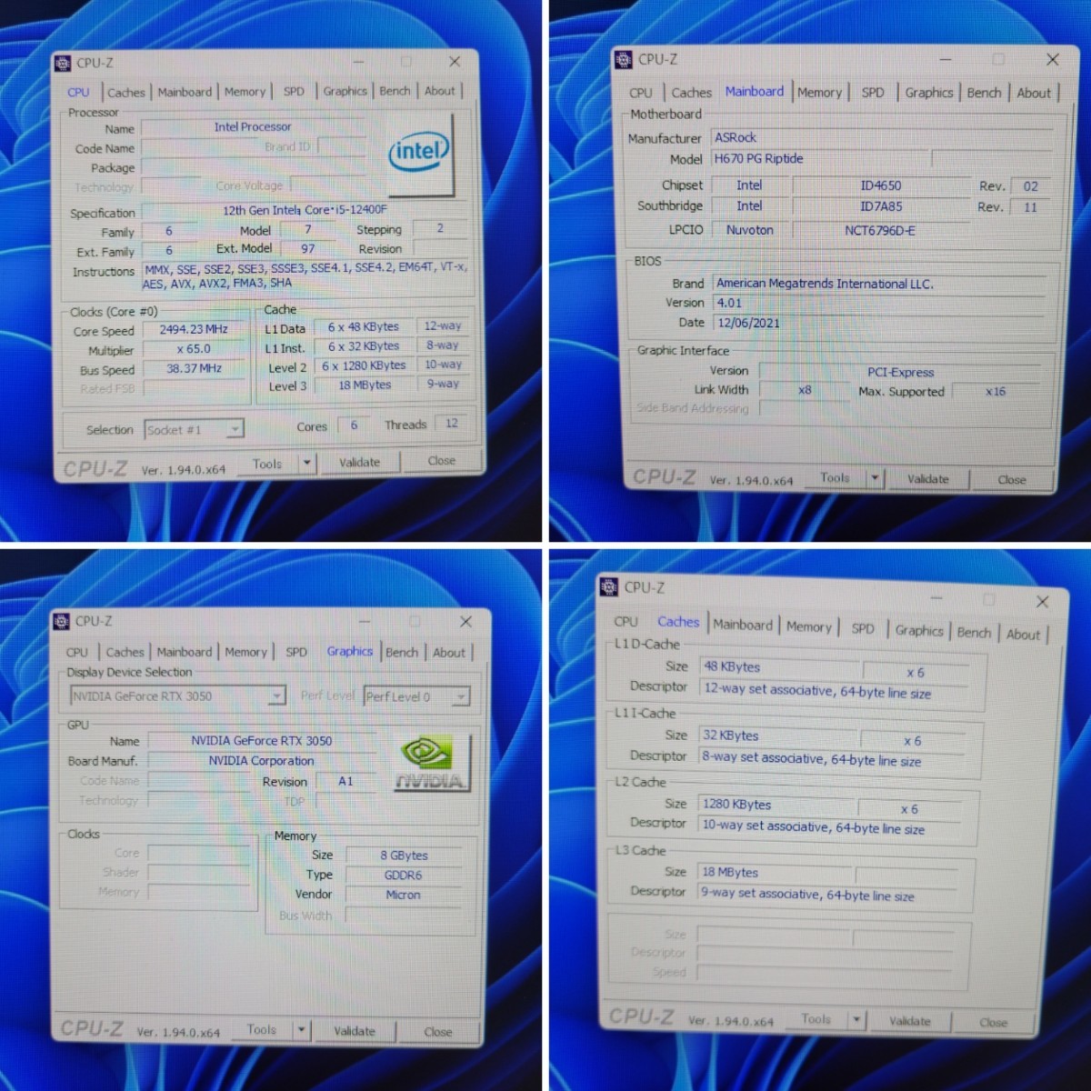 CORSAIR ゲーミングデスクトップ型PC /Win11/Corei5第12世代/NVMeSSD900GB/HDD2TB/メモリDDR4 16GB/RTX 3050 8GB/中古品_画像9