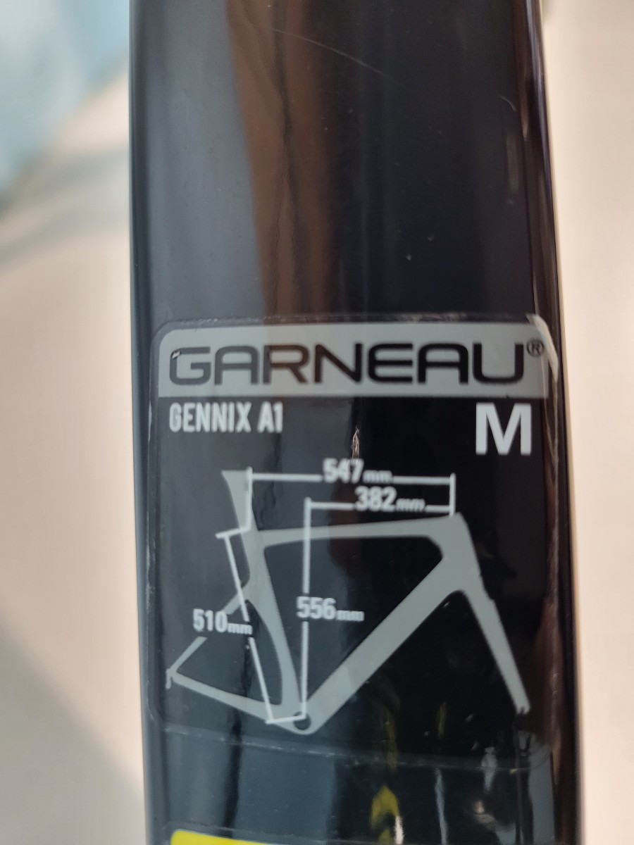 GARNEAU ジェニックス GENNIX A1 ELITE 2020年モデル カーボン ロードバイク M(510)サイズ ブラックカーボン部品取り用フレーム_画像3