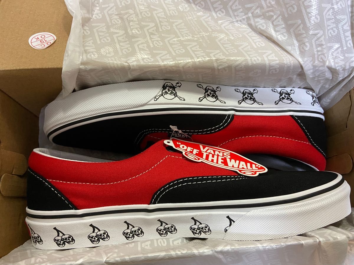 SUGAモデル【vans】26.5cm US規格　エラ　ERA 　赤×黒