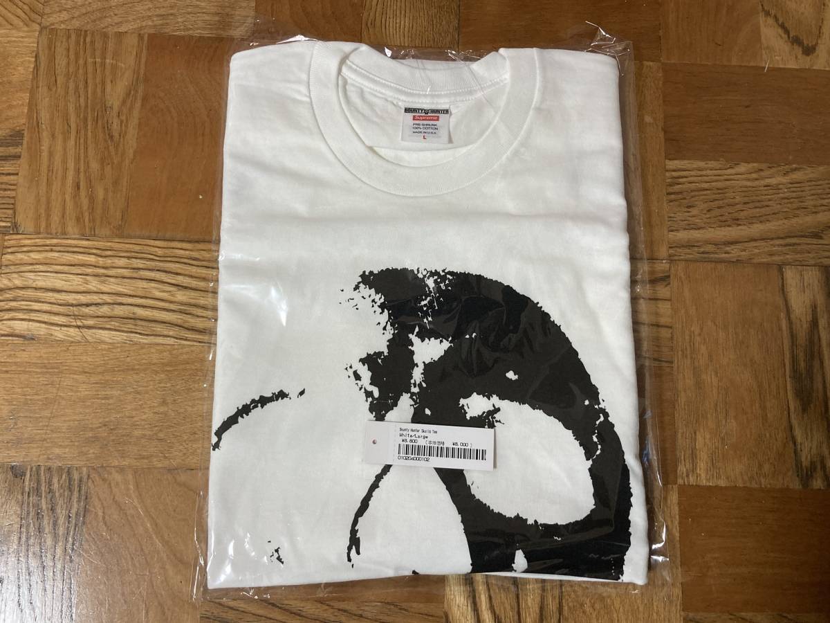 新品 送料無料 Supreme 23AW Bounty Hunter Skulls Tee White Lサイズ