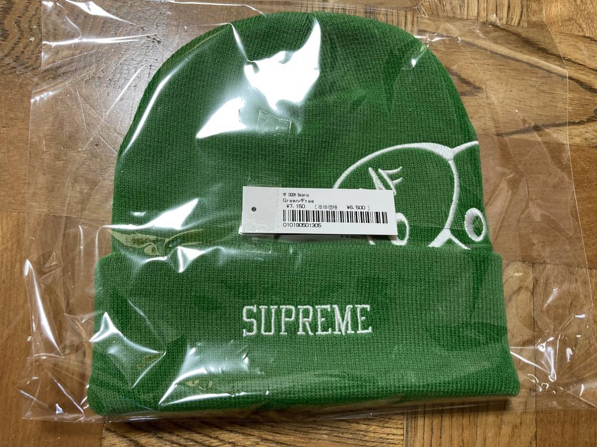 新品未使用 Supreme MF Doom Beanie ビーニー ニットキャップ シュプリーム 正規品 23aw boxlogo northface グリーン　緑 ビーニー_画像1