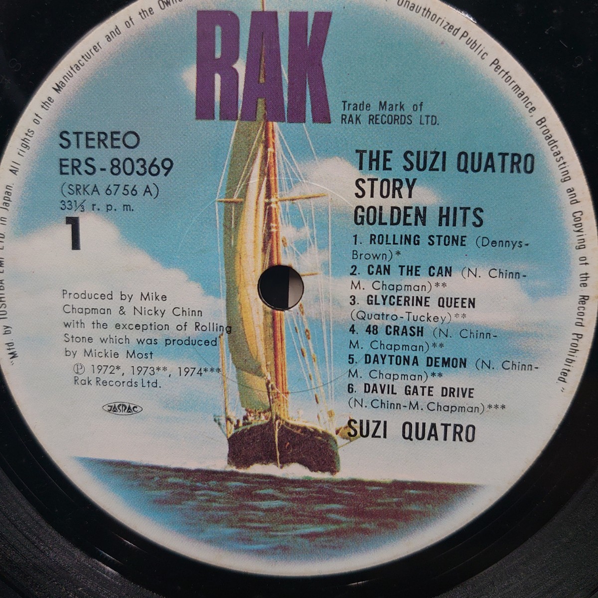 スージー・クアトロ/Suzi Quatro『The Suzi Quatro Story Golden Hits』#EYLP124_画像5