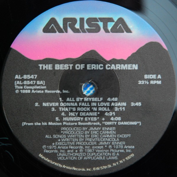 Eric Carmen『The Best Of Eric Carmen』『ベスト オブ エリックカルメン』#EYLP009_画像3
