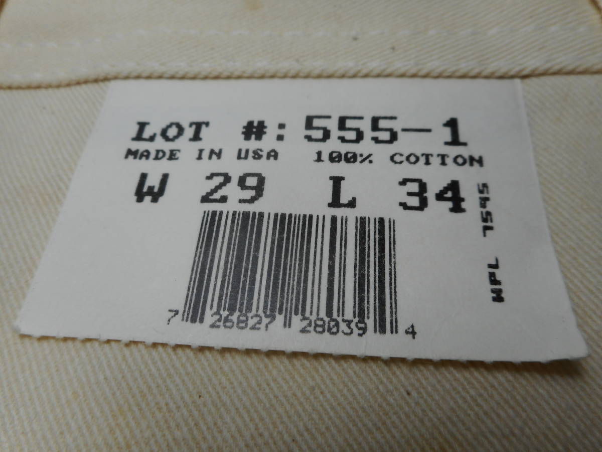 UNIVERSAL OVERALL ユニバーサル ワークパンツ ペインター パンツ Made in USA デッドストック W29 L34 Cotton100% 三本針 016_画像6