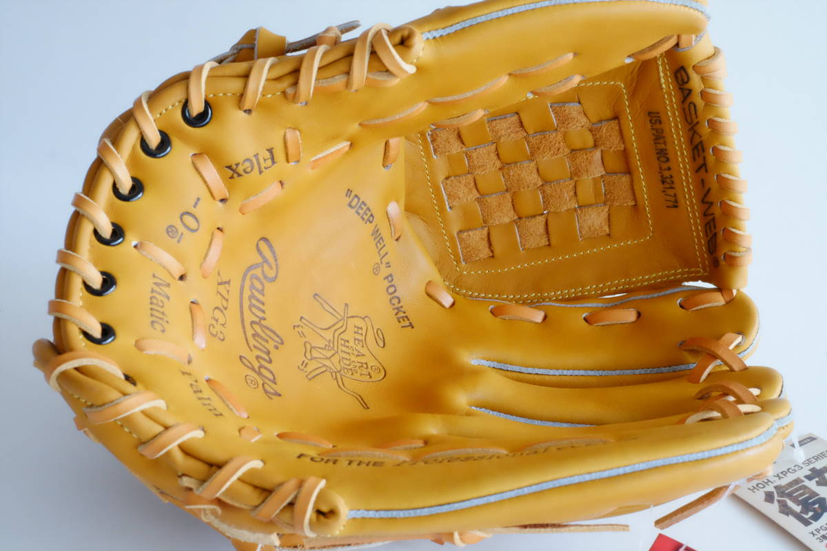 ≪未使用・希少≫RAWLINGS 軟式 リッチタン 　1970年代後期モデル オールラウンド用 GR5F-XPG3A　HOH復刻　長嶋茂雄モデル_画像4