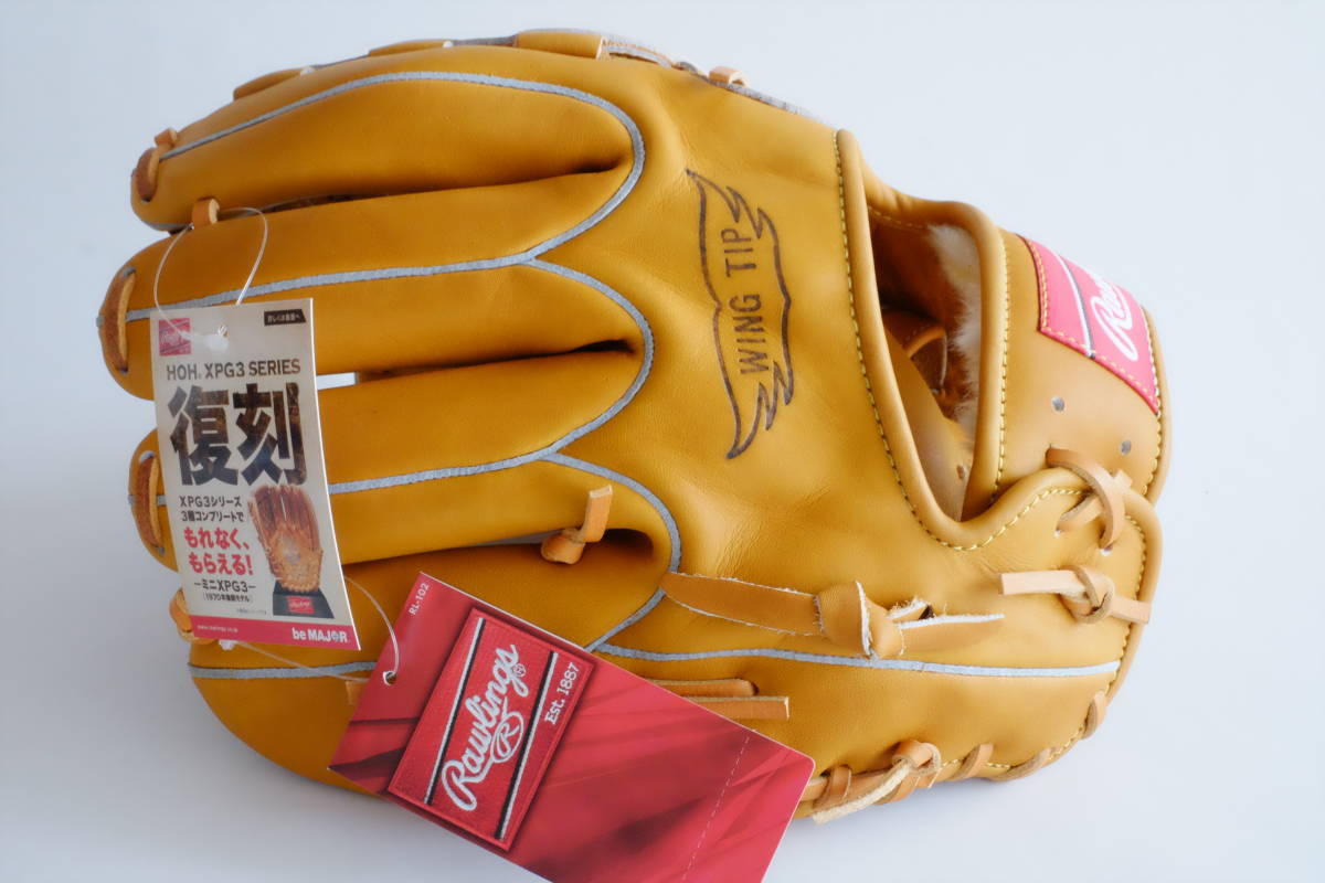 ≪未使用・希少≫RAWLINGS 軟式 リッチタン 　1970年代後期モデル オールラウンド用 GR5F-XPG3A　HOH復刻　長嶋茂雄モデル_画像3