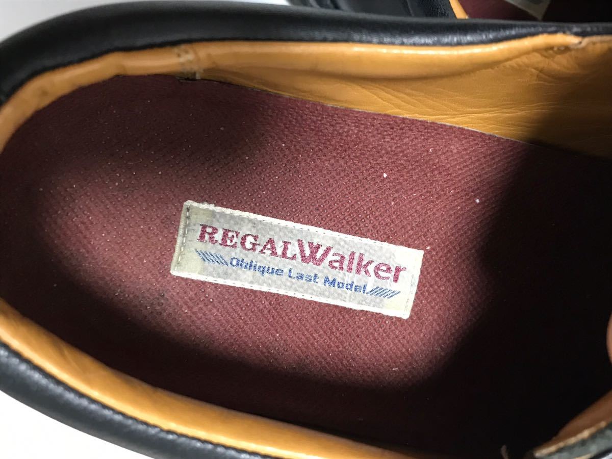 [良品] REGAL walker 24㎝ ビジネスシューズ プレーントゥ メンズ ブラック 高級靴 本革 フォーマル ウォーキング 送料無料！の画像10