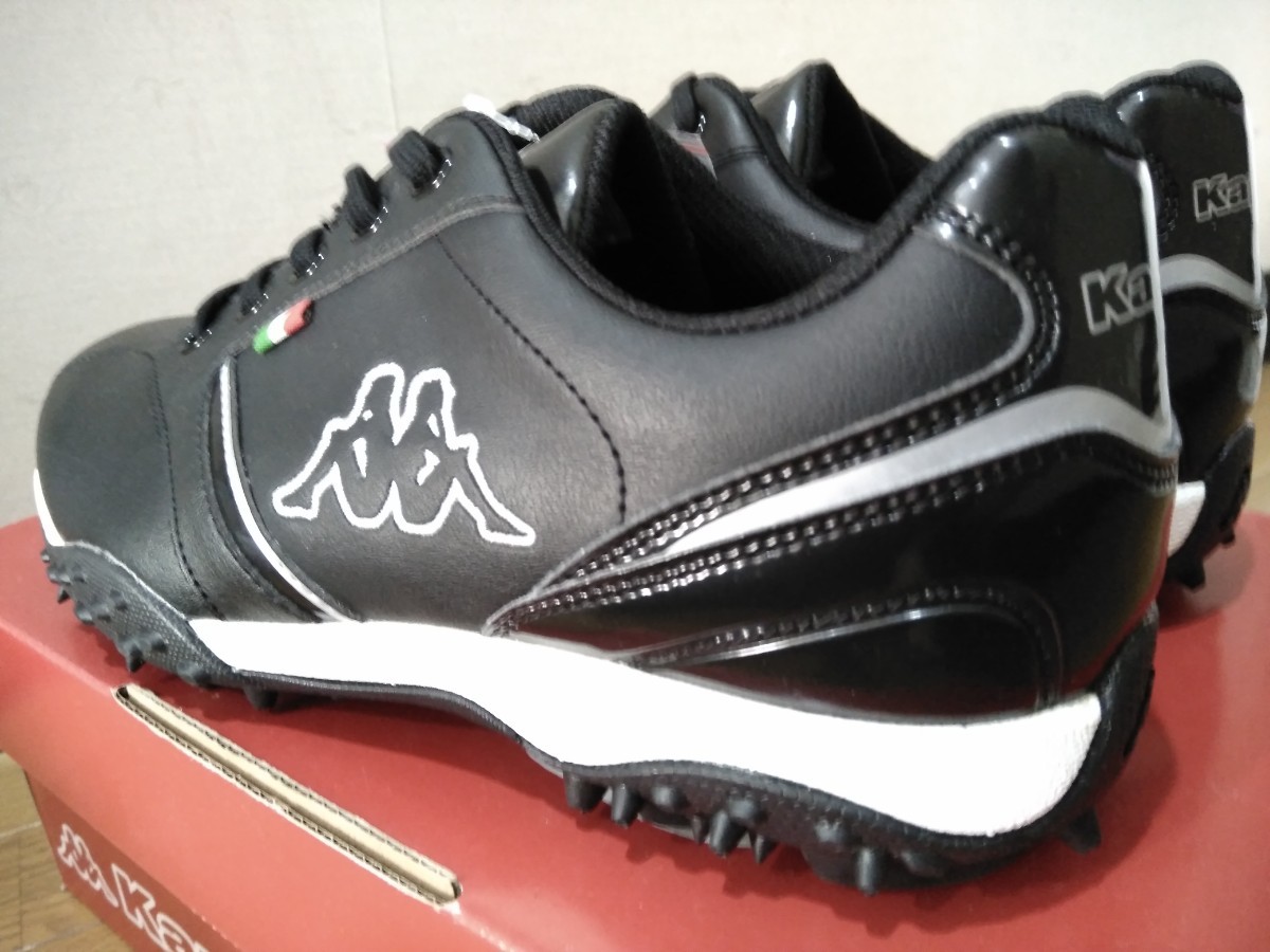  translation have free shipping Kappa spike less golf shoes 24.5cm( absolute size 25.0cm) black unused goods 