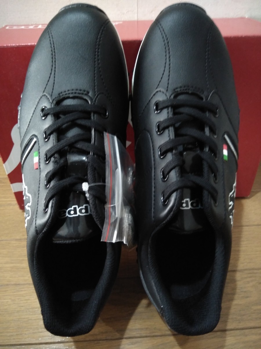  translation have free shipping Kappa spike less golf shoes 24.5cm( absolute size 25.0cm) black unused goods 