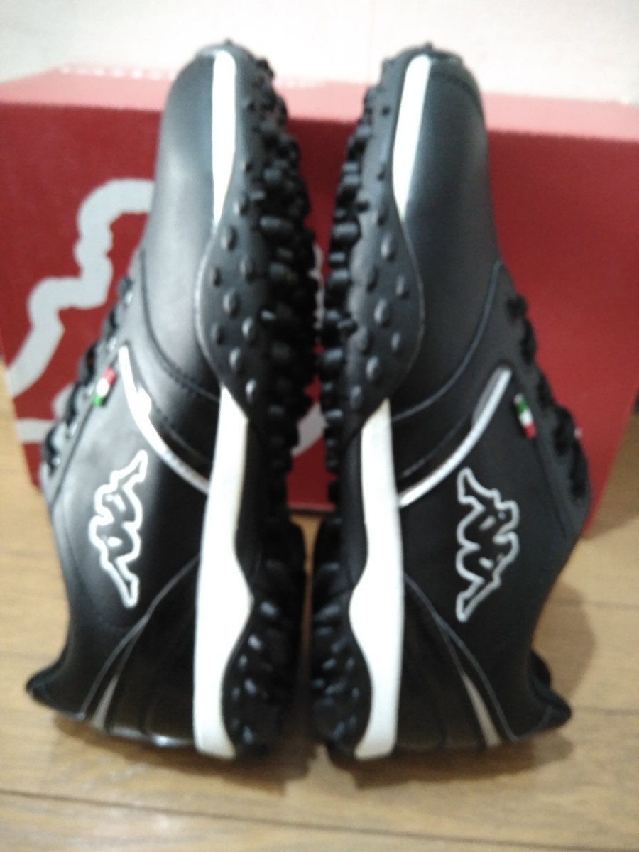  translation have free shipping Kappa spike less golf shoes 24.5cm( absolute size 25.0cm) black unused goods 