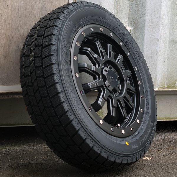 国産 冬タイヤ 155/65R14 新品 タイヤ ホイール セット 4本 GOODYEAR ICE NAVI 8 S500P S510P DA17V DA64V ハイゼット エブリイ_画像5