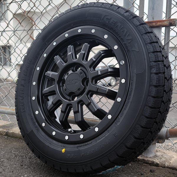 国産 スタッドレスタイヤ 165/65R14 新品 タイヤ ホイール セット 4本 GOODYEAR ICE NAVI 7 S500P S510P JJ2 ハイゼットジャンボ NVAN_画像2