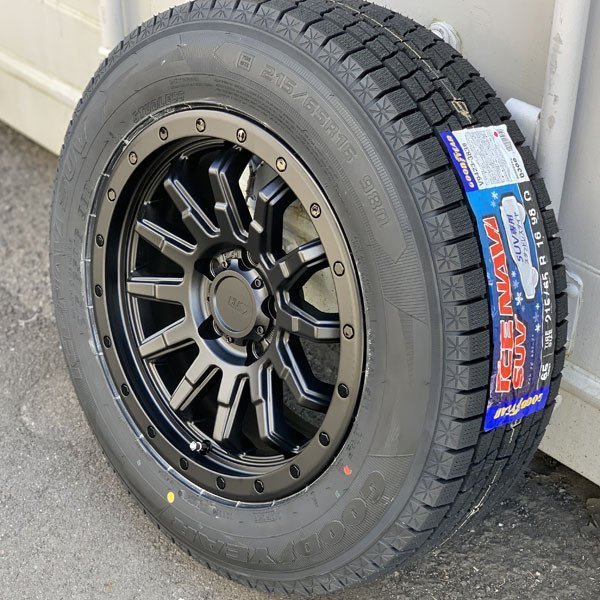 冬 スノー 国産 スタッドレス デリカ D5 DELICA:D5 新品 16インチタイヤホイール 4本セット GOODYEAR ICENAVI SUV 215/70R16 225/70R16_画像5