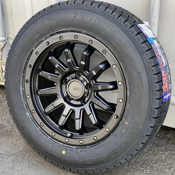 新品 スタッドレス デリカ D5 DELICA:D5 16インチタイヤホイール 4本セット GOODYEAR ICENAVI SUV 215/70R16 225/70R16 冬 スノー 国産_画像4