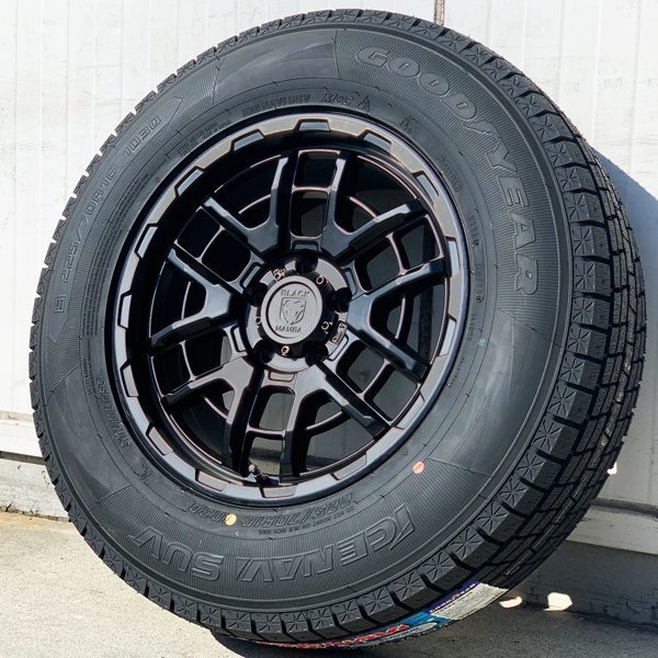 即納!! 国産スタッドレス 2022年製 デリカD5 RAV4 CX5 新品 16インチ タイヤホイールセット GOODYEAR ICENAVI SUV 215/70R16 225/70R16_画像4