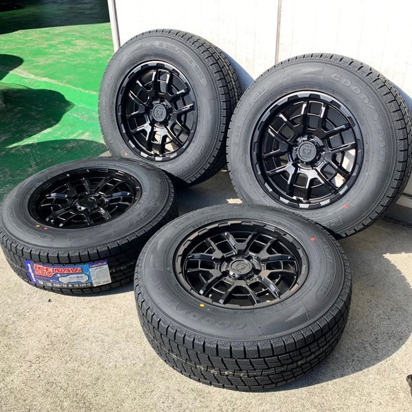 即納!! 国産スタッドレス 2022年製 エクストレイル CX5 新品 16インチ タイヤホイールセット GOODYEAR ICENAVI SUV 215/70R16 225/70R16_画像5