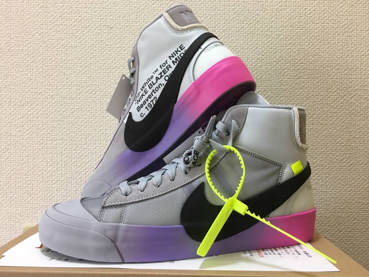 domestic regular goods ]Off-White for NIKE THE TEN BLAZER MID for SERENA  WILLIAMS 28cm new goods! Blazer se Lee nava- Jill a blow AA3832-002: Real  Yahoo auction salling