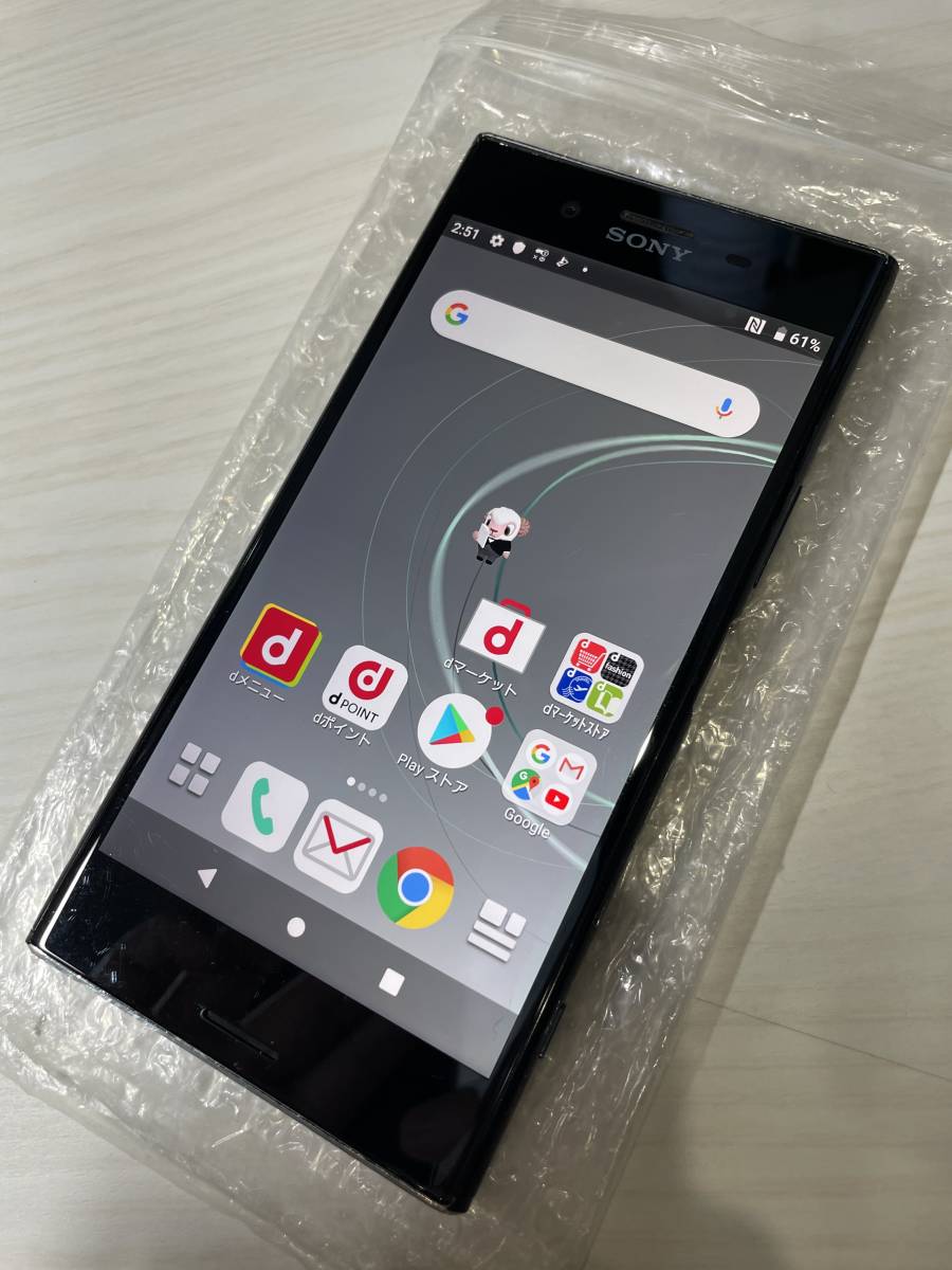 美品 SIMフリー SO-04J ディープシーブラック XPERIA XZ premium SIMロック解除済み_画像1