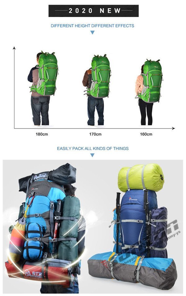 バックパック メンズ レディース 防水 軽量 スポーツ 登山 ザック 登山用 リュックサック 大型リュック 多機能 撥水 旅行 軽_画像5