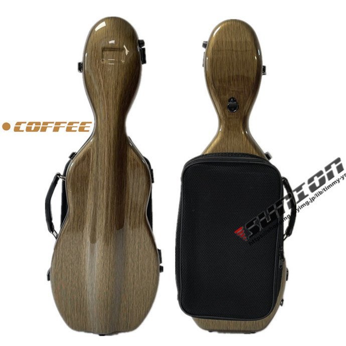 VIOLIN CASE バイオリンケースサイズ 4/4 楽器 管楽器 カーボンファイバー製 軽量 堅牢 ケース クッション付き 3_画像8