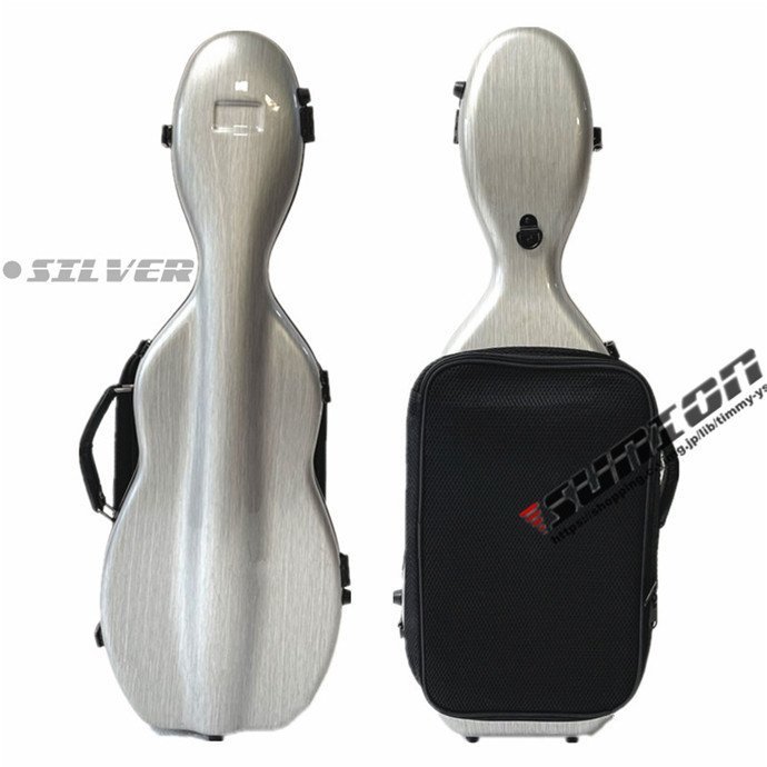 VIOLIN CASE バイオリンケースサイズ 4/4 楽器 管楽器 カーボンファイバー製 軽量 堅牢 ケース クッション付き 3_画像6