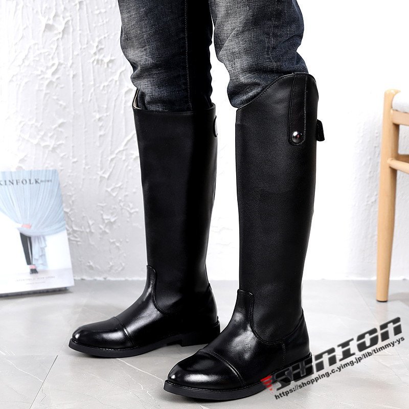  horse riding supplies horse riding boots original leather cow leather boots boots long boots black harness Town Youth boots horse riding for horse riding shoes man and woman use Junior 