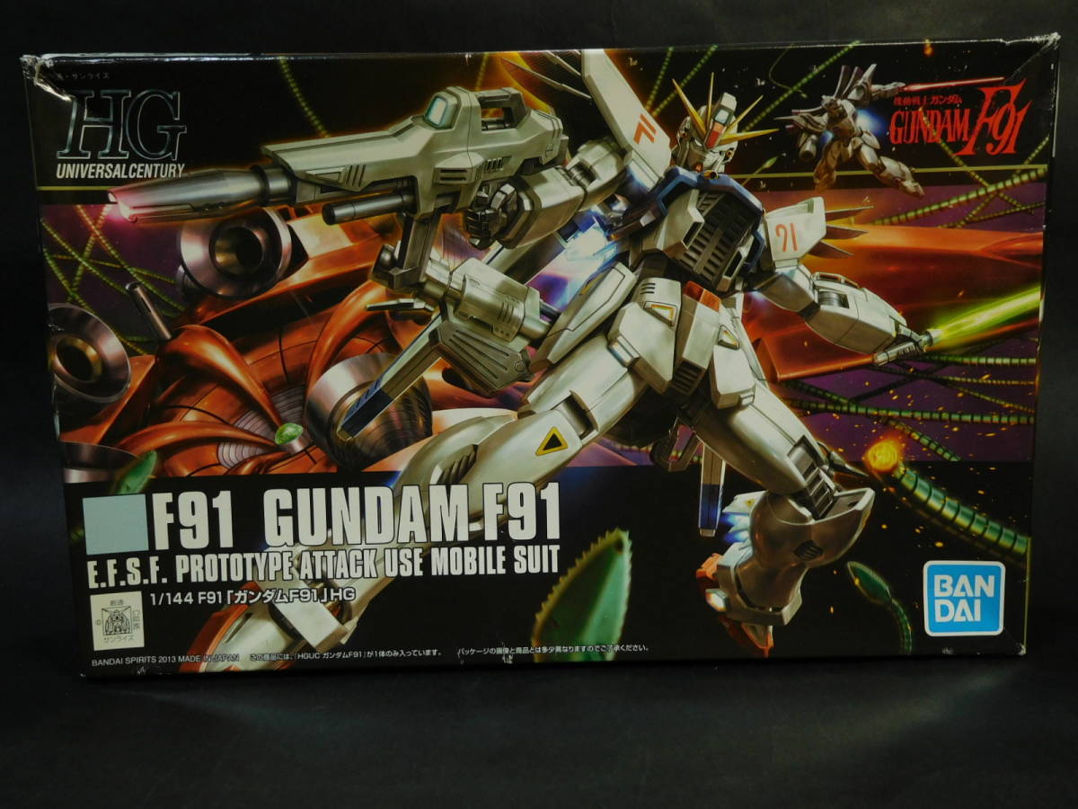 1/144 HG ガンダムF91 ビームランチャー付属 機動戦士ガンダムF91 ガンプラ バンダイ 中古未組立プラモデル レア_画像1