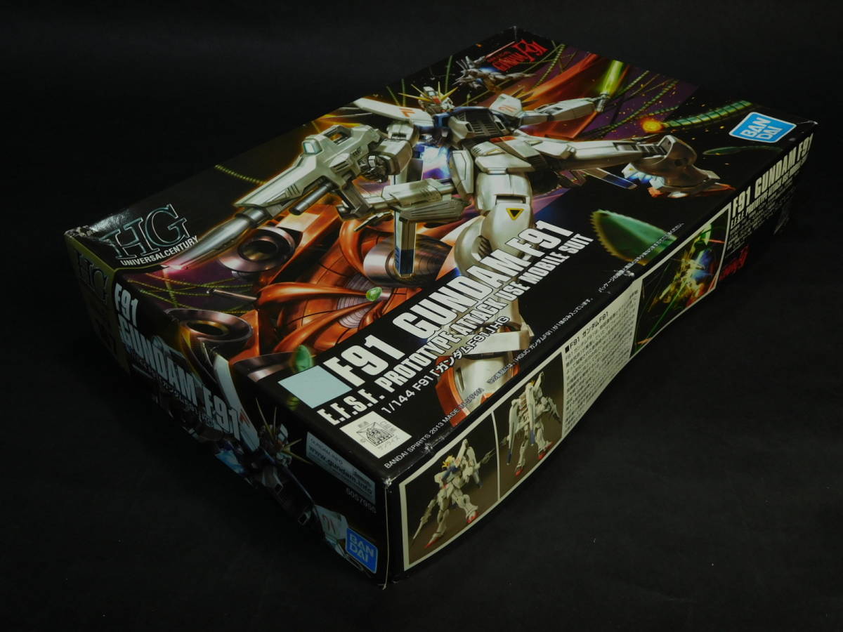 1/144 HG ガンダムF91 ビームランチャー付属 機動戦士ガンダムF91 ガンプラ バンダイ 中古未組立プラモデル レア_画像3