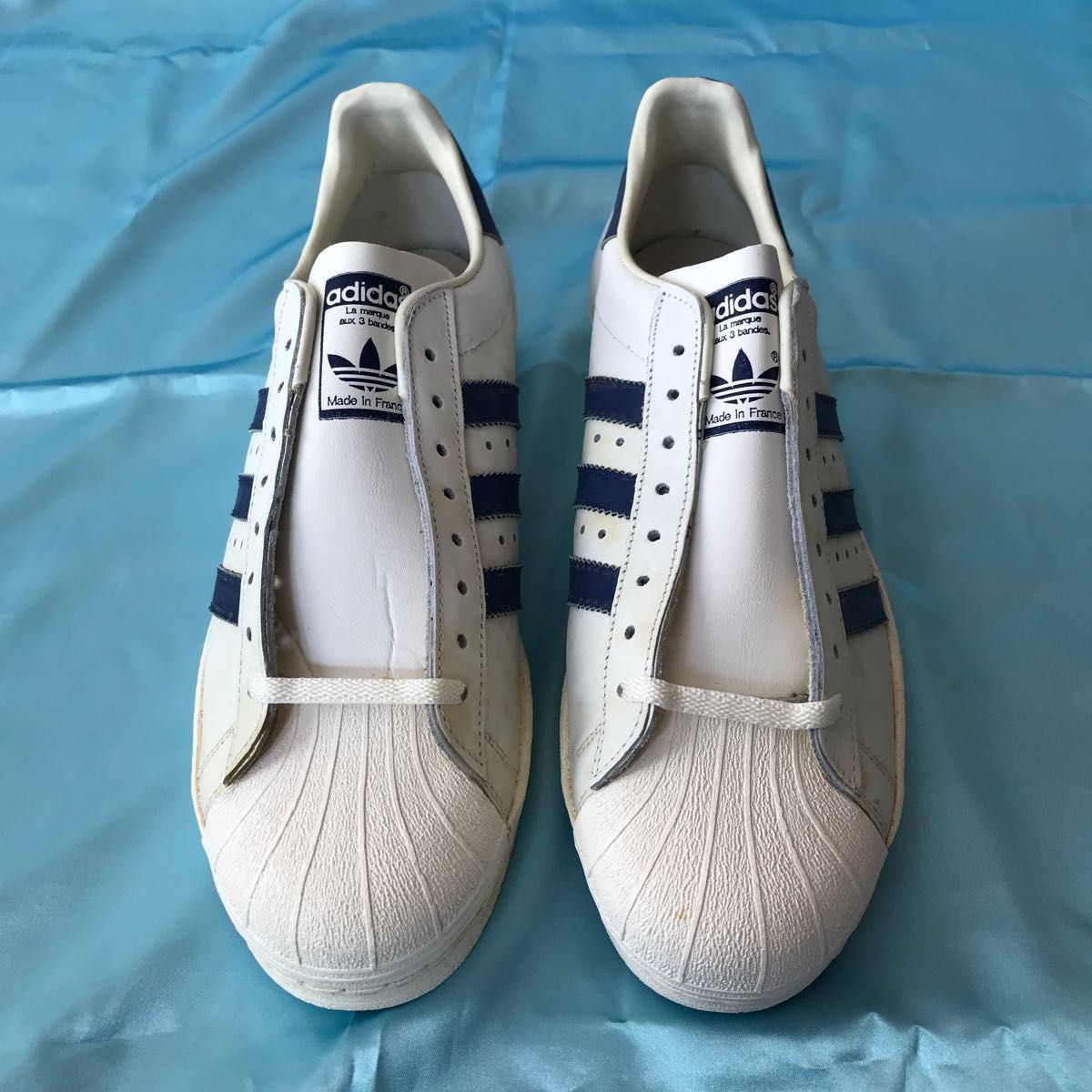 【新品・脱気保管】アディダス スーパースター 80’s AG3797 (フランス製/デッドストック/ US10 1/2) 【新品・脱気保管】アディダス スーパースター 80’s AG3797 (フランス製/デッドストック/ US10 1/2)
