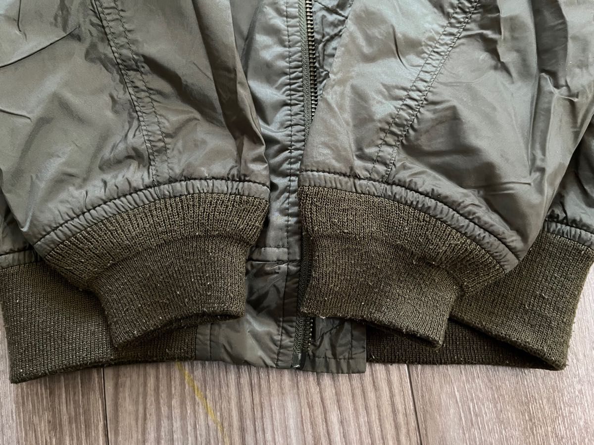 中古　アルファインダストリーズ　ALPHA INDUSTRIES MA-1 ブルゾン　カーキ　ユニセックス　110cm