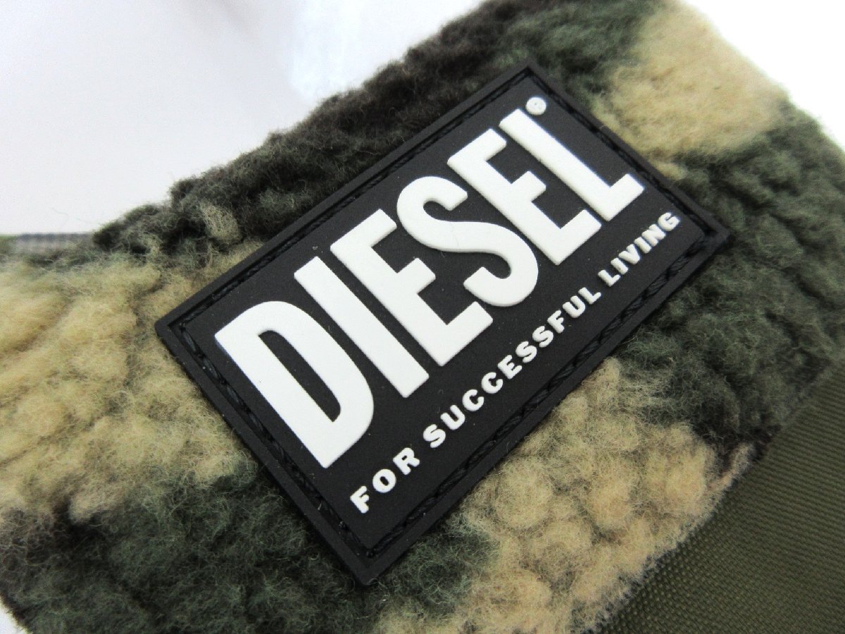 DIESEL/ diesel : three folding purse boa camouflage neck strap attaching X08291 wallet used /USED