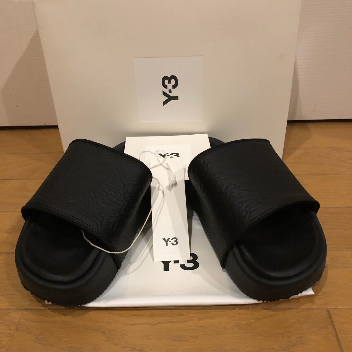 [未使用]Y-3 slide black ワイスリー adidas　サンダル