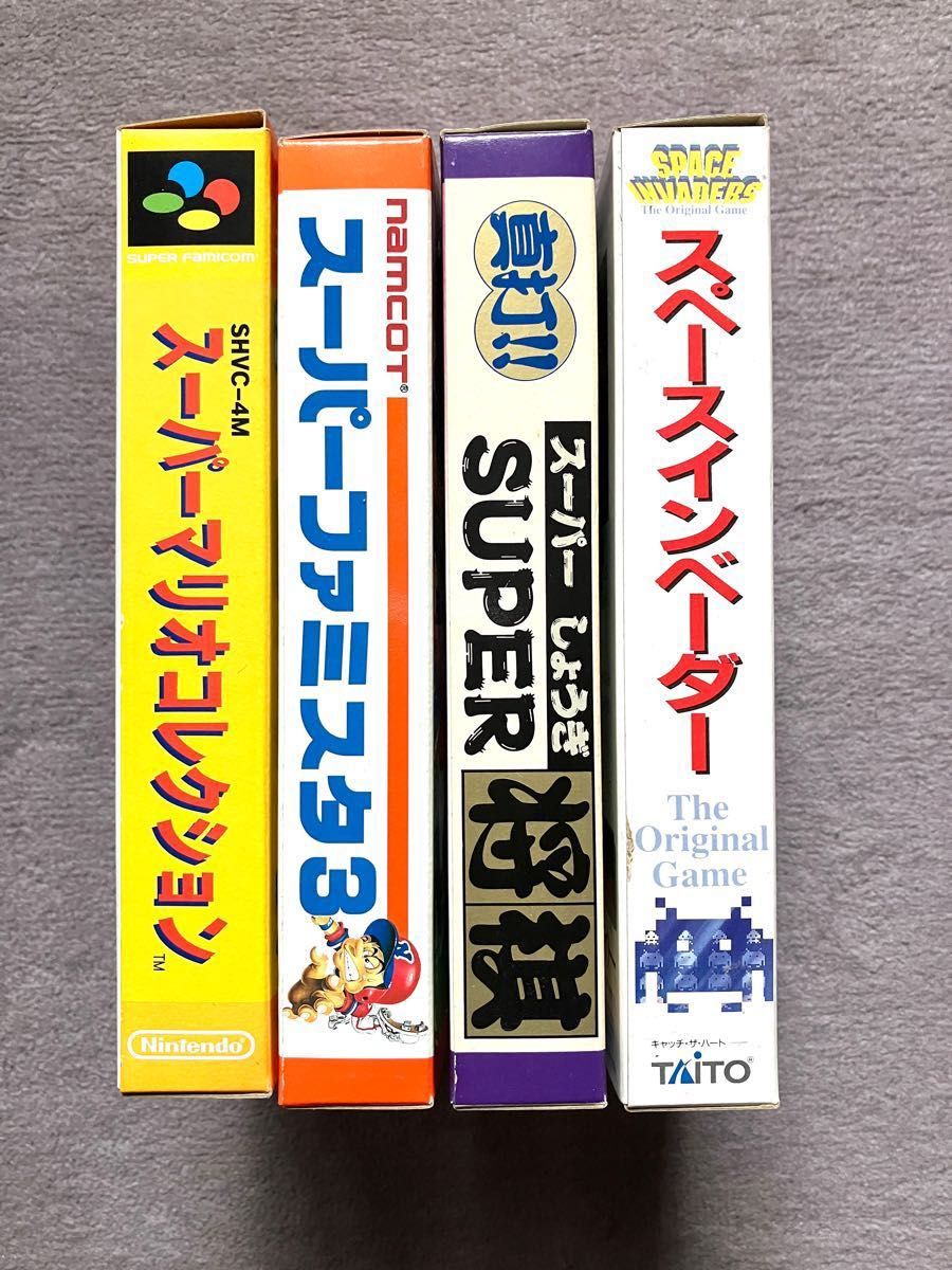 スーパーファミコン　本体　ソフト4本　マリオ本　セット