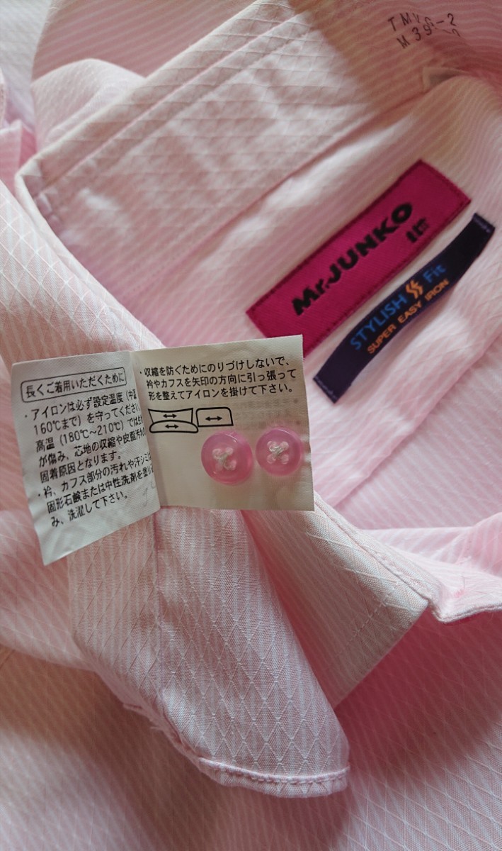 ★★★ Mr.ＪＵＮＫＯ ミスタージュンコ ピンク色 ワイシャツ 中古 ゆうパケットポスト ★★★_画像5