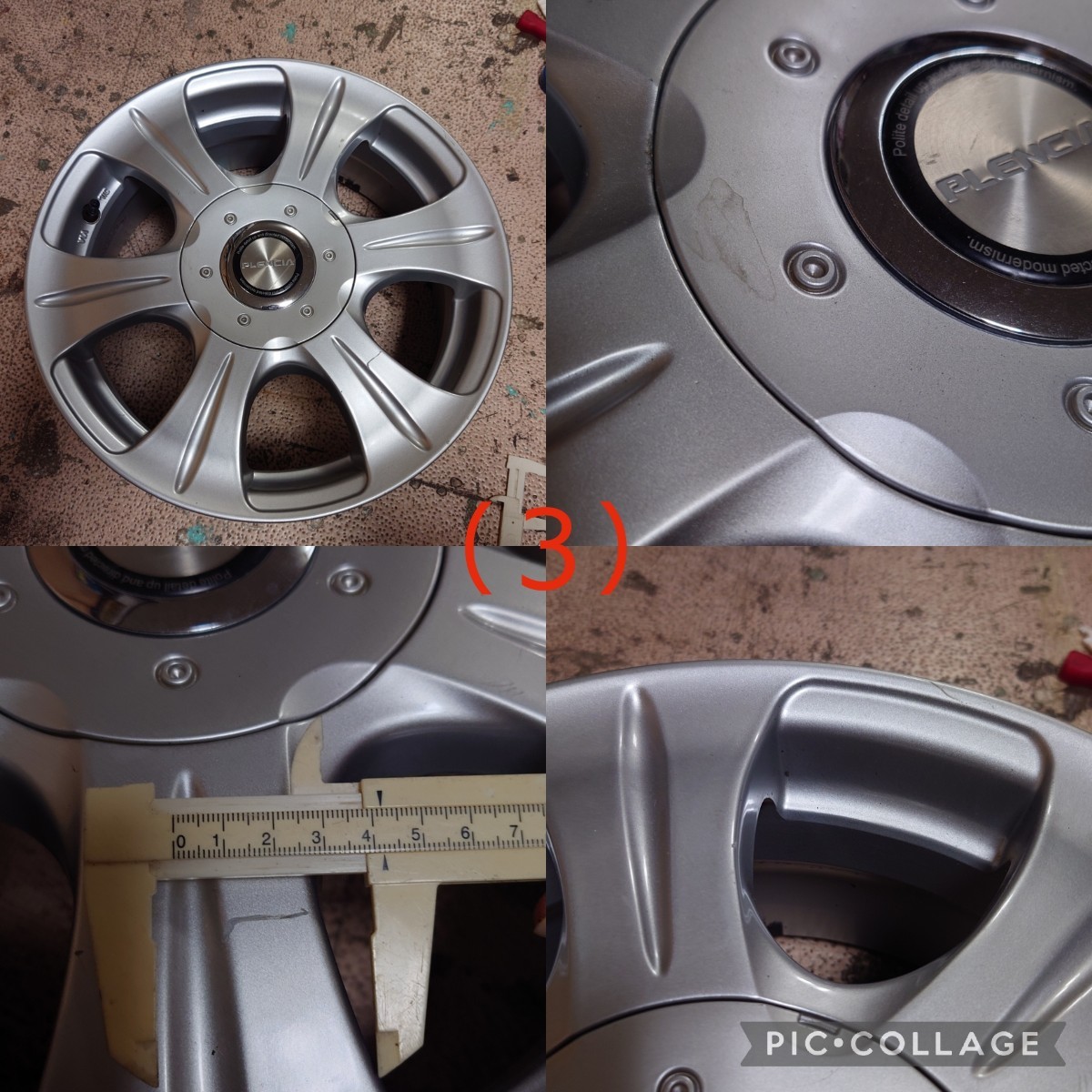 ( used wheel 4 pcs set )PLENCIA 15×6.5J +45 4H/P.C.D.100*114.3 hub diameter approximately 63mm 15 -inch 